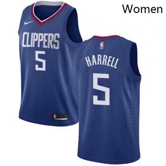 Womens Nike Los Angeles Clippers 5 Montrezl Harrell Swingman Blue NBA Jersey Icon Edition